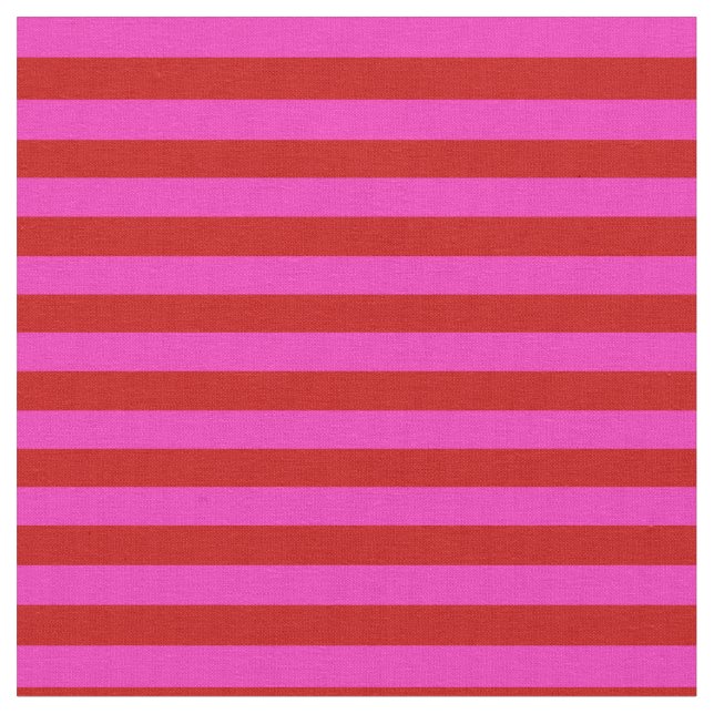 Ljus rosa, ljust rött stipe, rand tyg (Närbild)