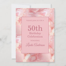 Ljus rosa marmor 50-årsdag