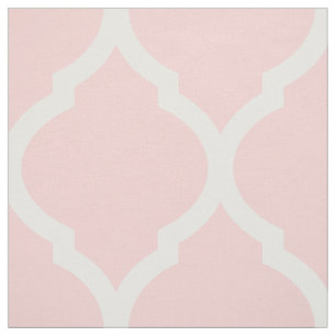 Ljus rosa marockansk Quatrefoil stor Tyg