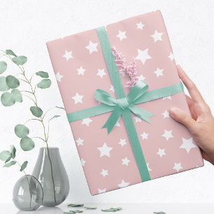 Ljus rosa med Star Mönster Presentpapper