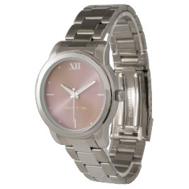 Ljus rosa Metallic Perfekt eWatch Watch Armbandsur