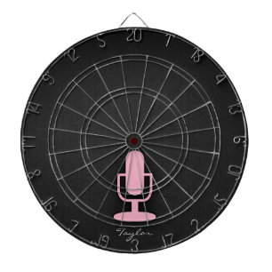 Ljus rosa mikrofon piltavla