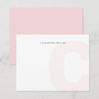 Ljus rosa Monogram - bakgrund Fullt Namn