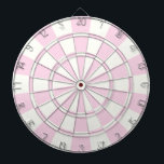 Ljus rosa och vit piltavla<br><div class="desc">Ljusa rosa och vita dammstyrelsen</div>