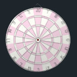 Ljus rosa och vit piltavla<br><div class="desc">Ljusa rosa och vita dammstyrelsen</div>