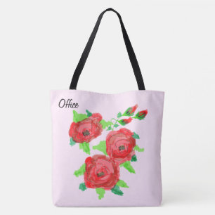 Ljus rosa Office Tote Tygkasse