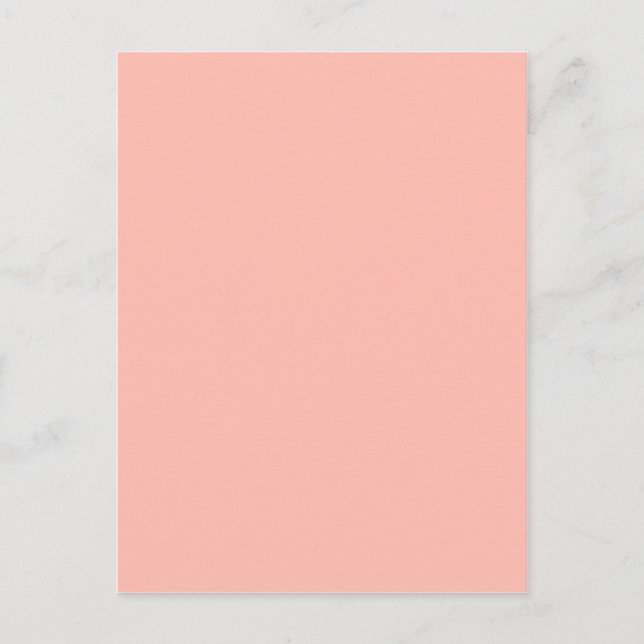 ljus rosa Peach Baby Rosa Pastel Girly Saker Vykort (Framsida)