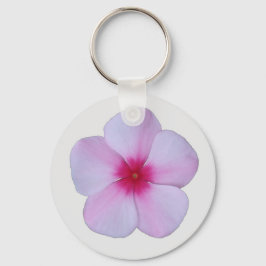 ljus rosa Phlox-nyckelkedja Nyckelring