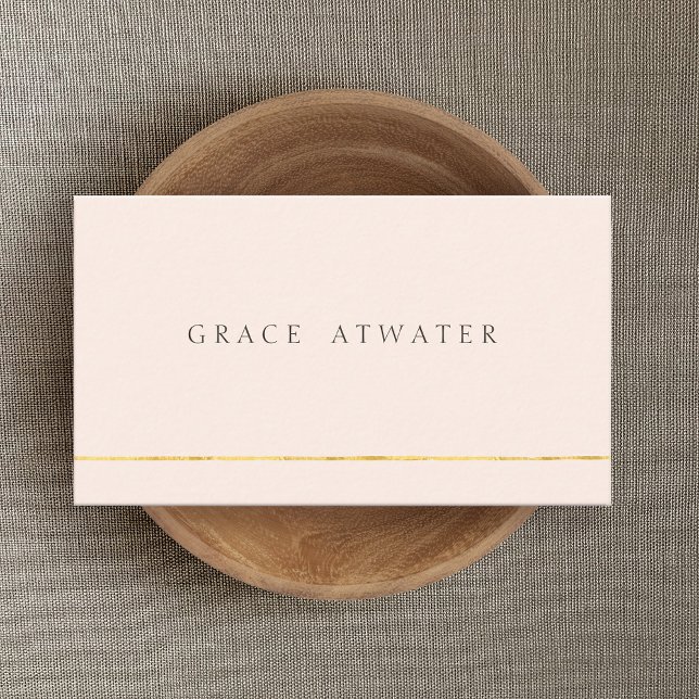 Ljus rosa Professionell för enkel Elegant Visitkort (Skapare uppladdad)