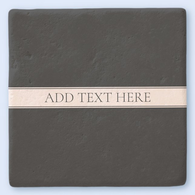 Ljus rosa redigerbar text för  Rand & Elegant Stenunderlägg (Skapare uppladdad)