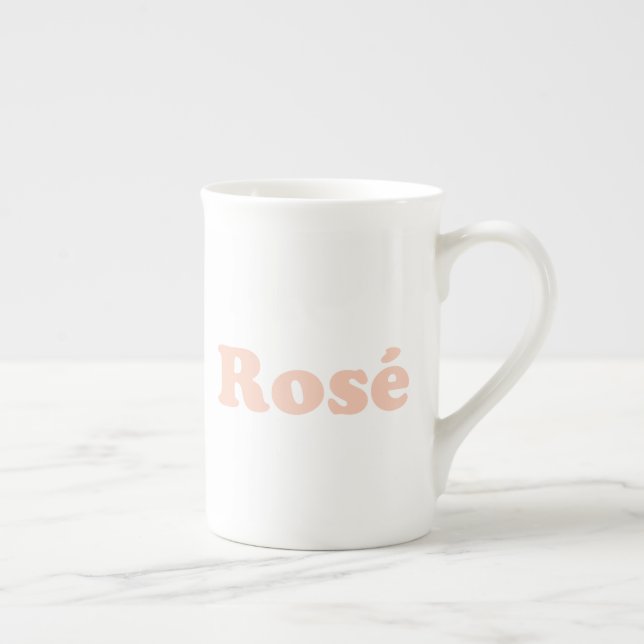 ljus rosa "Ro" Ro Benporslin Mugg (Höger)