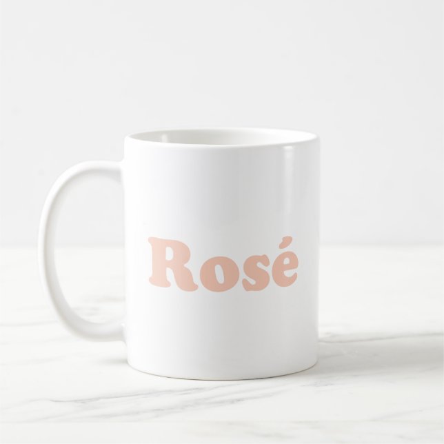 ljus rosa "Ro" Ro Kaffemugg (Vänster)