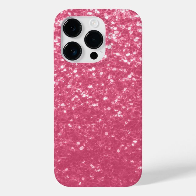 Ljus rosa ros falska gnistor glitter (Baksida)
