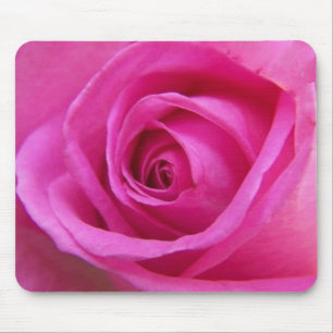 Ljus rosa ros Mousepad Musmatta