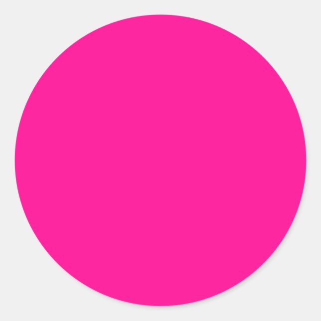 Ljus rosa runt klistermärke (Framsida)