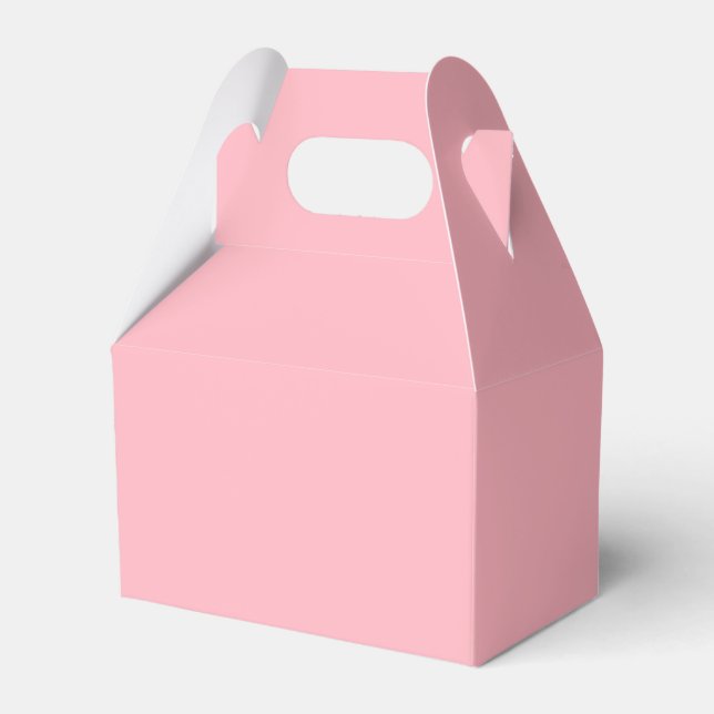 Ljus rosa ruta för favoriter presentaskar (Framsidan Sidan)