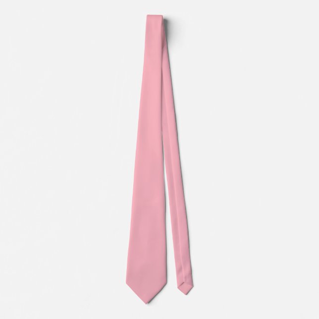 Ljus rosa Solid Färg Slips (Framsida)