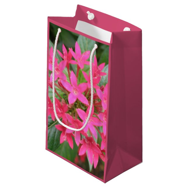 Ljus Rosa Tropical Flowers Gift-fack (Framsidan Vinklad)