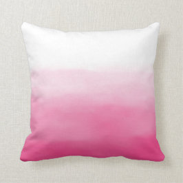 Ljus Rosa Watercolor Ombre Pillow Kudde