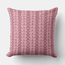 Ljus rosa Winter Knitting Wooly Mönster