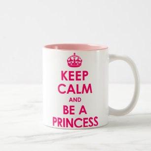 Ljus rosabehållalugn och är en Princess Råna Två-Tonad Mugg