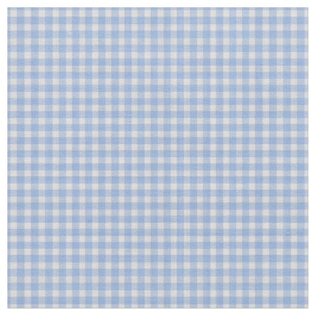 ljus Royalblå Gingham-ruta Tyg (Närbild)