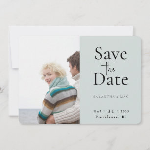 Ljus Sage the Two of US Photo Save the Date Spara Datumet