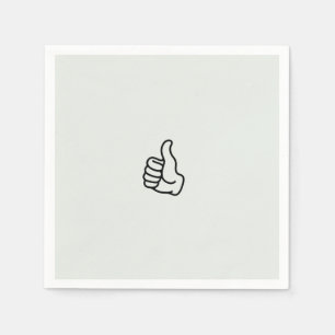 Ljus Sage Thumbs Up Cocktail Pappersservett