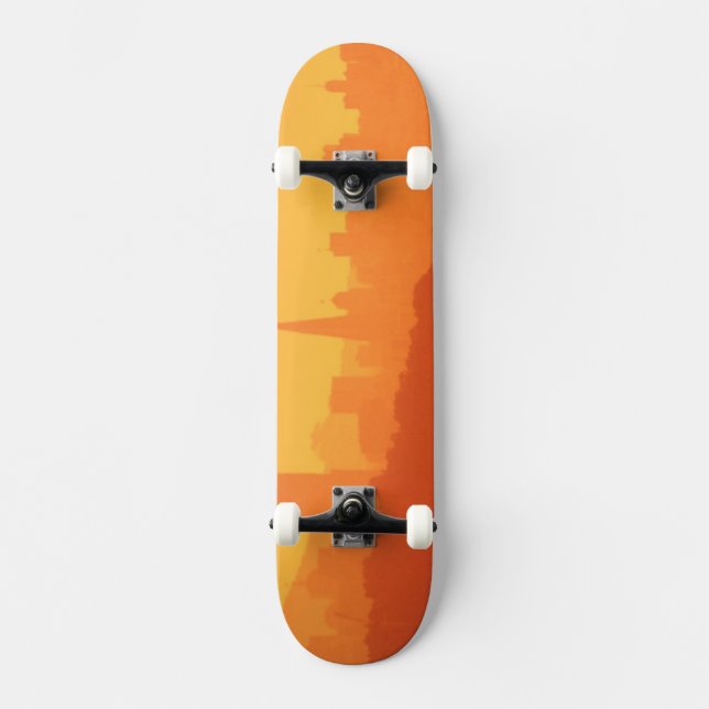Ljus San Francisco sunset. Mini Skateboard Bräda 18,7 Cm (Framsida)