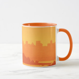 Ljus San Francisco sunset. Mugg