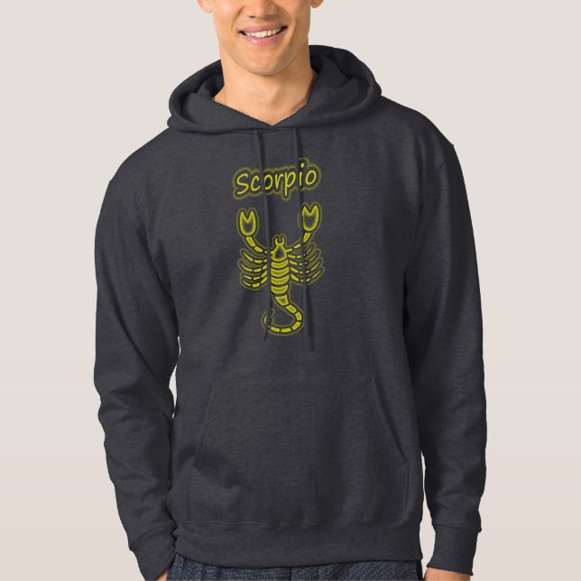 Ljus Scorpio Tröja Med Luva (Framsida)
