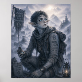 Ljus / Scout / Dimmiga berg Poster