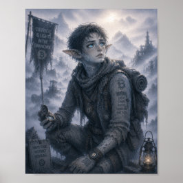 Ljus / Scout / Dimmiga berg Poster