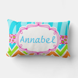 Ljus sebraLeopard och sparrepersonlig Lumbarkudde