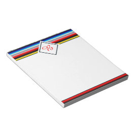 Ljus serape-randig anteckningsbok anteckningsblock