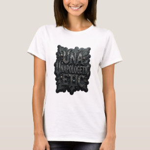 Ljus Silver EJ FÖRLATANDE Tryck T Shirt