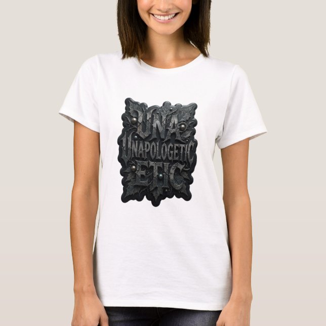 Ljus Silver EJ FÖRLATANDE Tryck T Shirt (Framsida)