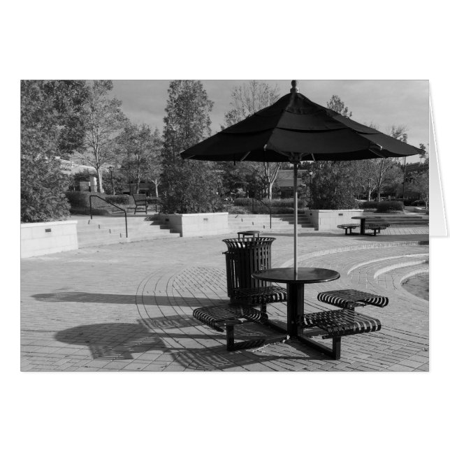 Ljus & Skugga/Noir Hälsningskort (Framsidan Horizontal)