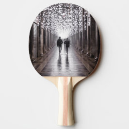 Ljus, skuggor och symmetri - sepia pingisracket