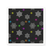 Ljus snöflake Napkins
