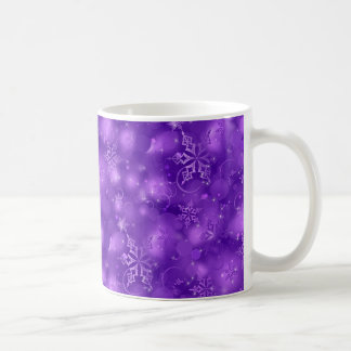 Ljus & snöflingor, lilor - jul kaffemugg