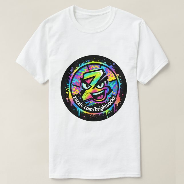 Ljus sockor Z logotyp T Shirt (Design framsida)
