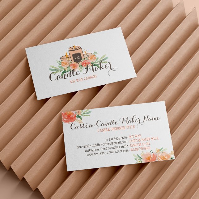 Ljus Sojabivax Hemmagjord Visitkort (Candle Soy Wax Homemade Business Card)