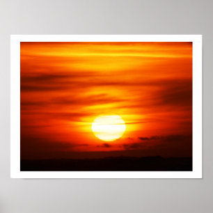 Ljus sol på solnedgången, Jersey Poster