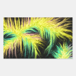 Ljus som luddsdesign rektangulärt klistermärke