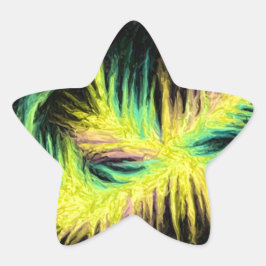 Ljus som luddsdesign stjärnformat klistermärke