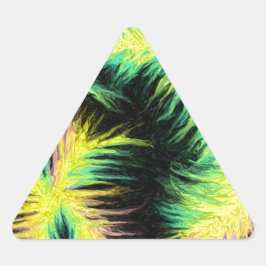 Ljus som luddsdesign triangelformat klistermärke