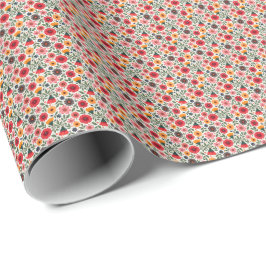 Ljus Somm blomster Presentpapper