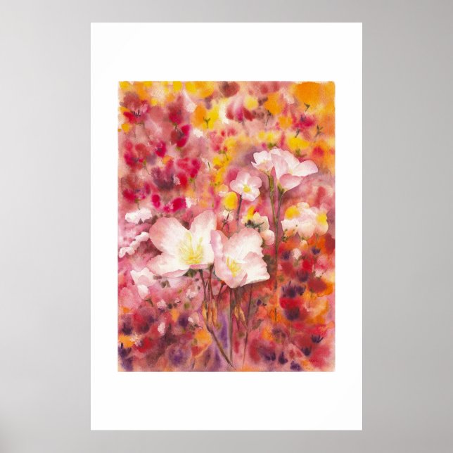 Ljus Sommar Smörblommor Poster (Framsidan)