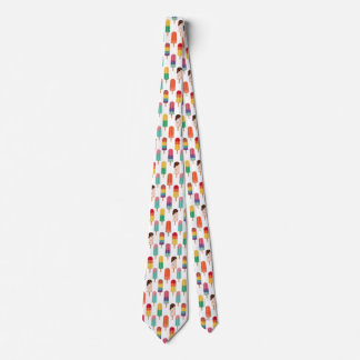 Ljus sommar-stickad-pinne-mönster slips